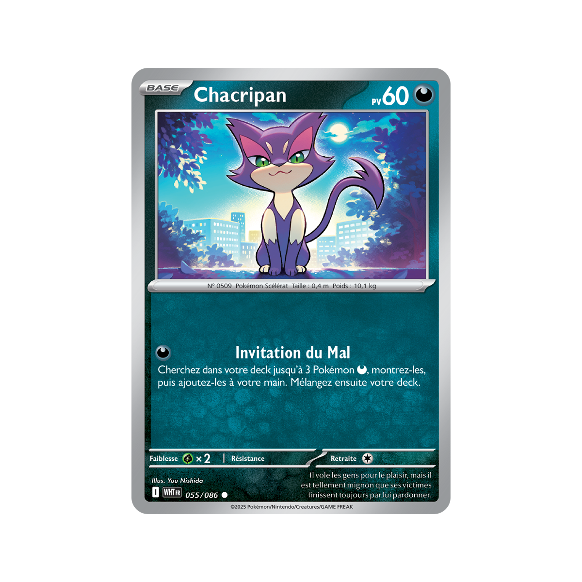 Item Chacripan - Reverse Pokéball 55/86 - Scarlet and Purple 10.5 White Flame