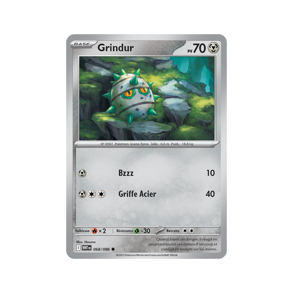 Grindur - Reverse Pokéball 68/86 - Scarlet and Purple 10.5 White Flame