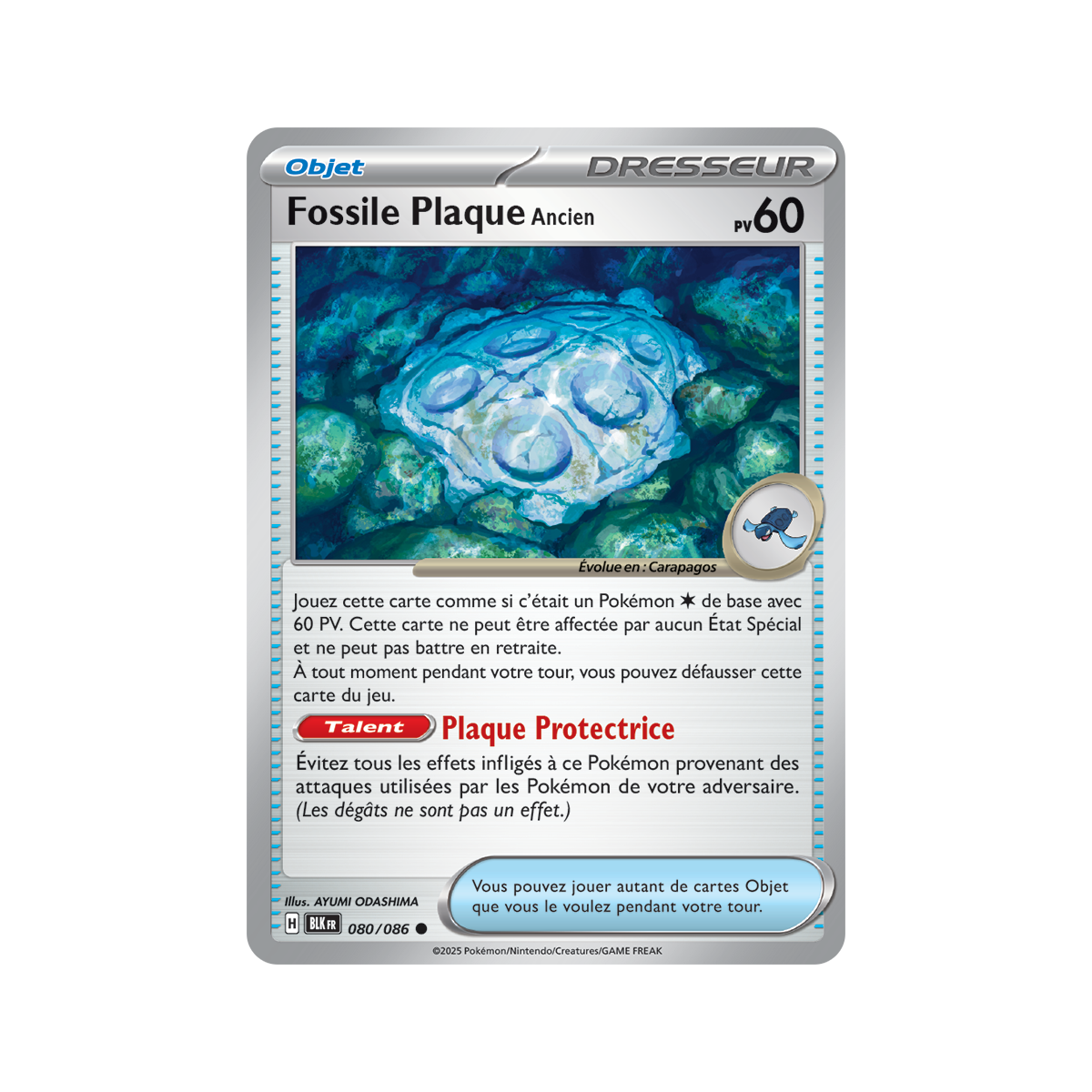 Ancient Fossil Plate - Reverse Pokéball 80/86 - Scarlet and Purple 10.5 Black Lightning