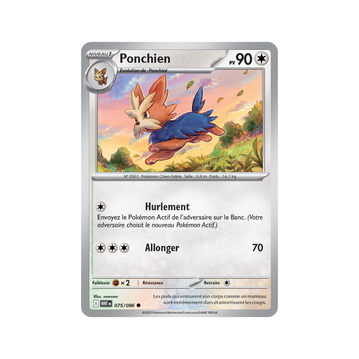 Ponchien - Commune 75/86 - Scarlet and Violet 10.5 White Flame