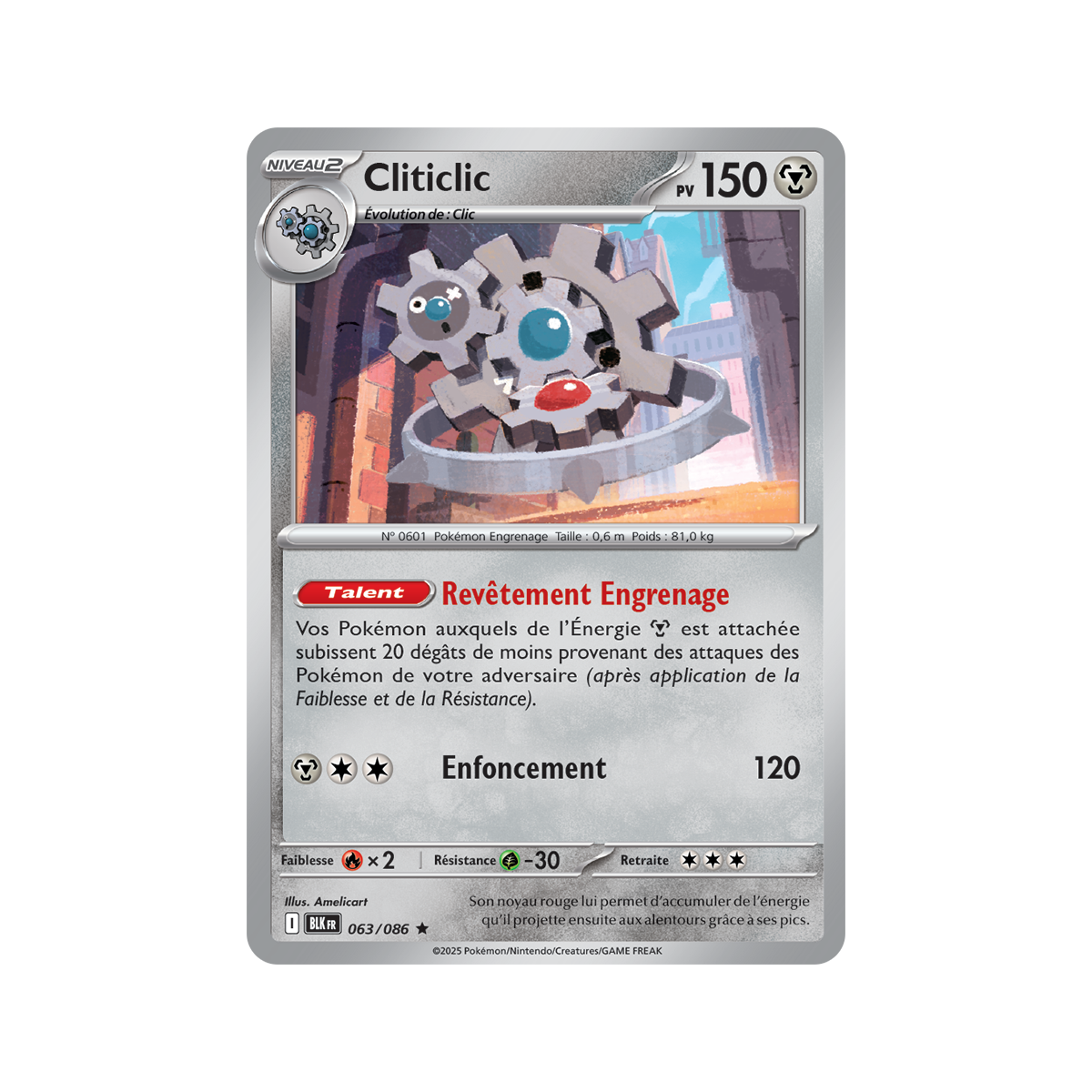 Cliticlic - Holo Rare 63/86 - Scarlet and Purple 10.5 Black Lightning