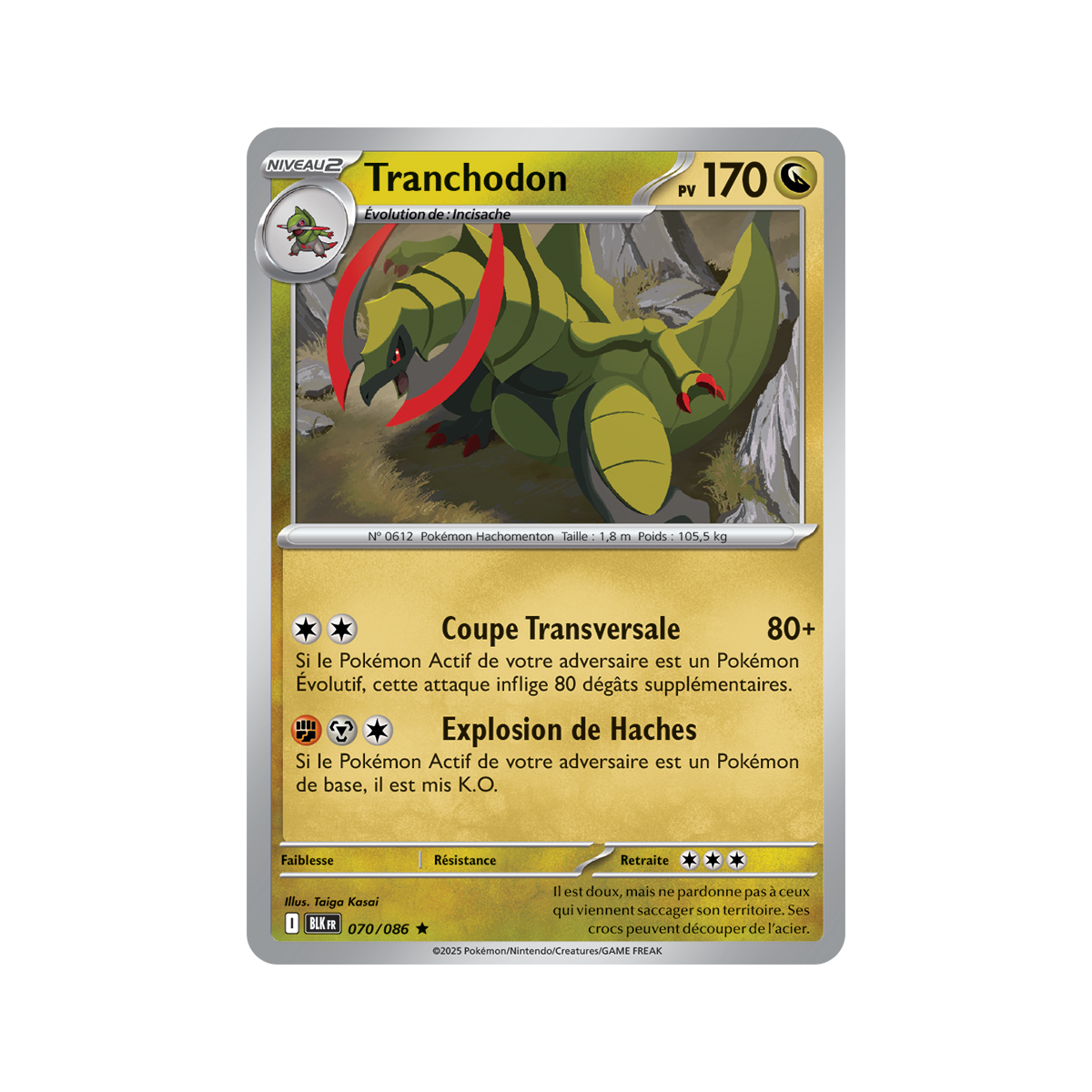 Tranchodon - Holo Rare 70/86 - Scarlet and Purple 10.5 Black Lightning