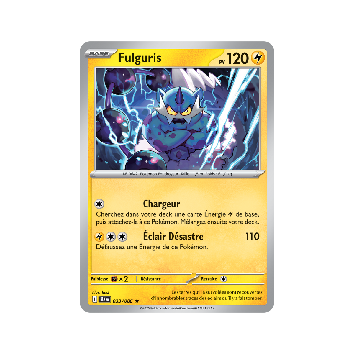 Fulguris - Reverse 33/86 - Scarlet and Violet 10.5 Black Lightning