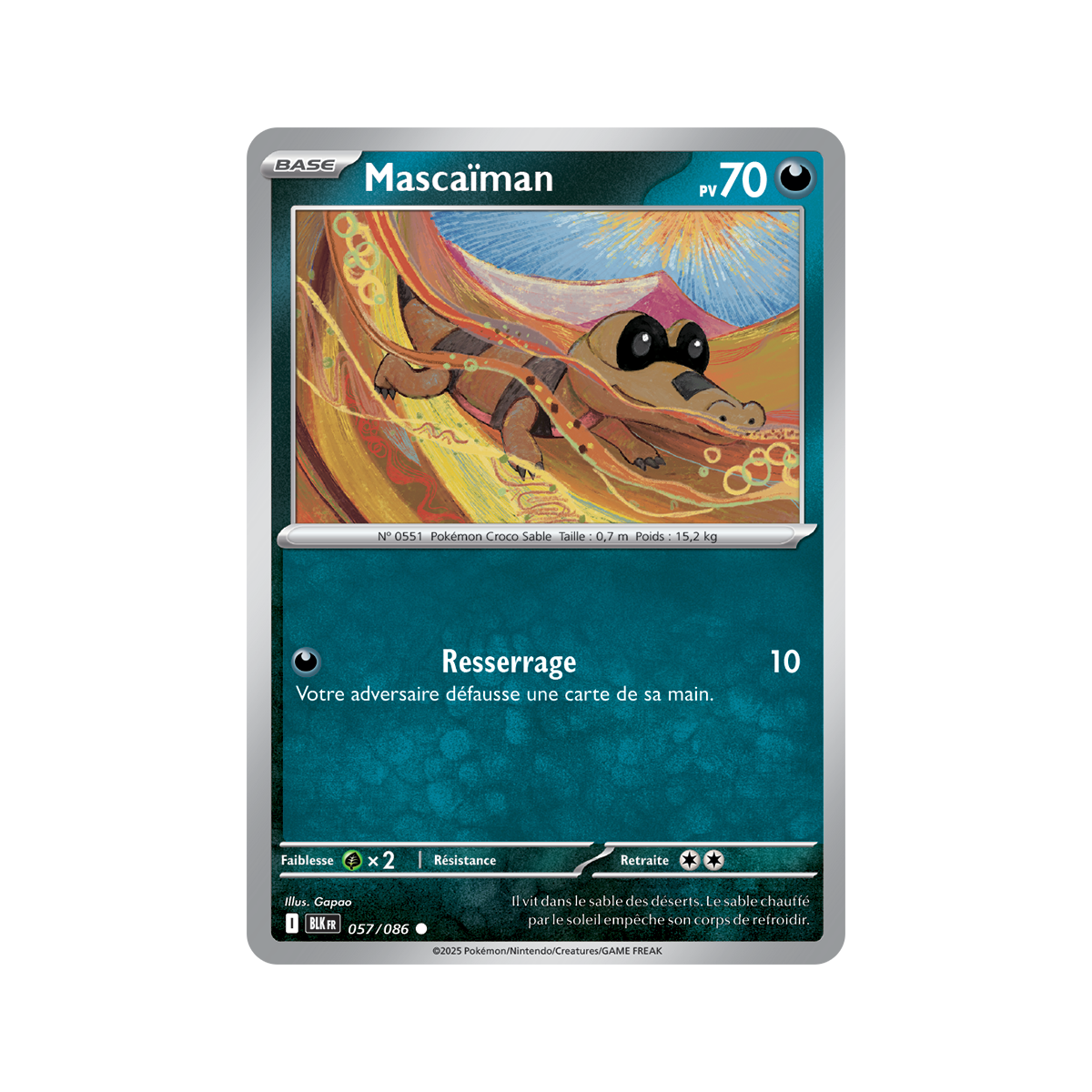 Mascaïman - Reverse 57/86 - Scarlet and Violet 10.5 Black Lightning