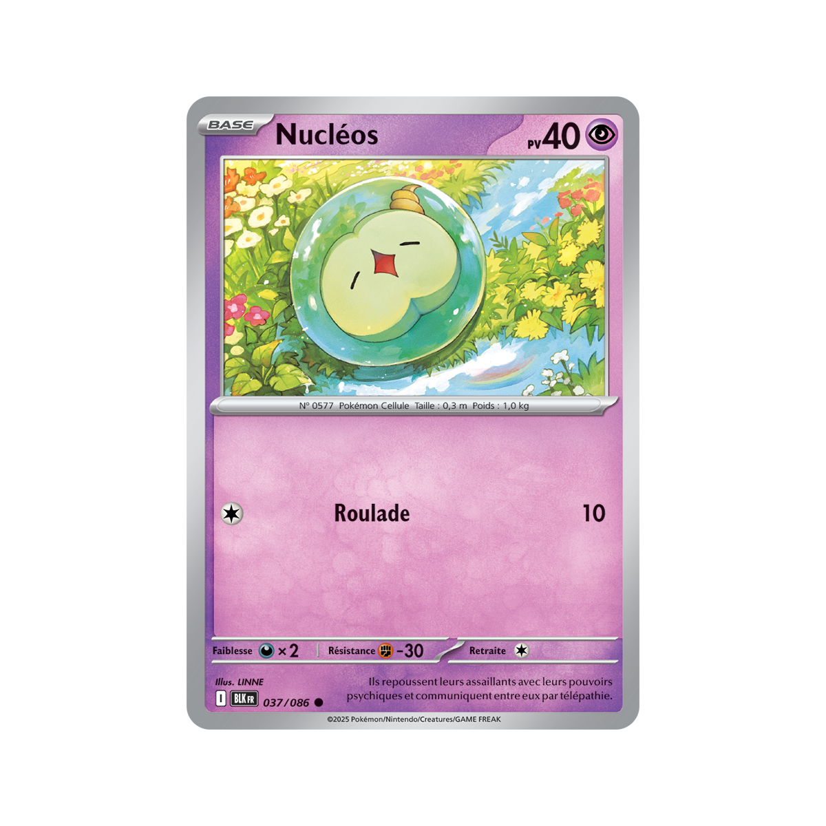 Nucleos - Reverse Pokéball 37/86 - Scarlet and Purple 10.5 Black Lightning