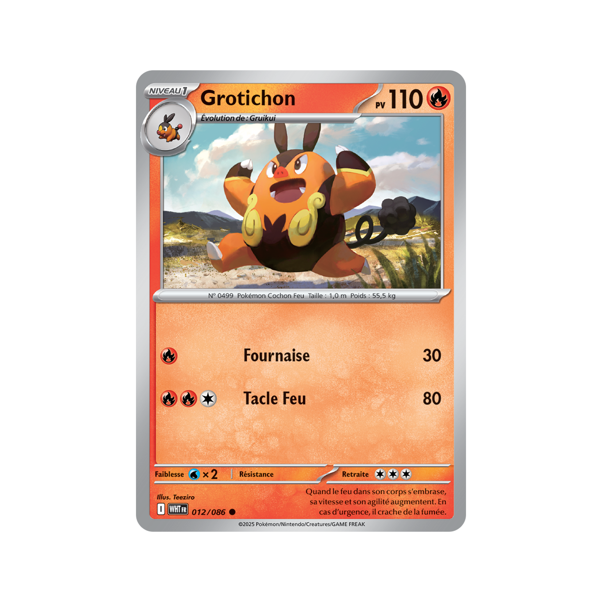 Grotichon - Reverse Masterball 12/86 - Scarlet and Violet 10.5 White Flame