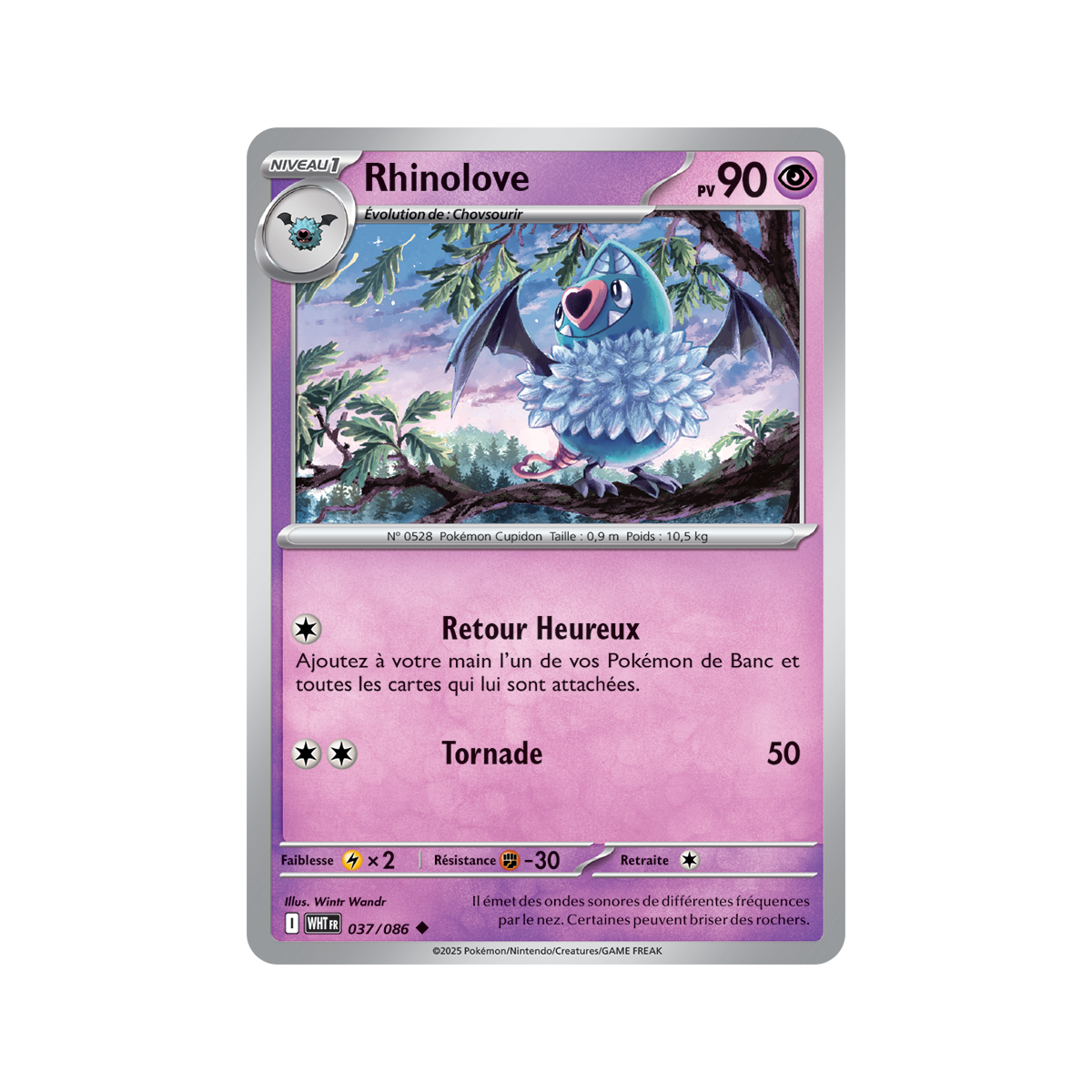 Rhinolove - Reverse Masterball 37/86 - Scarlet and Purple 10.5 White Flame