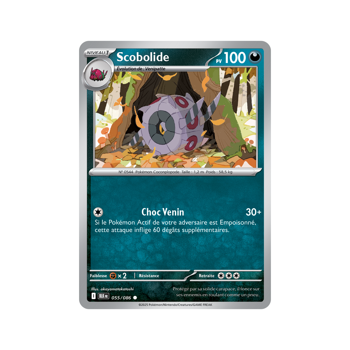 Scobolide - Reverse Pokéball 55/86 - Scarlet and Purple 10.5 Black Lightning