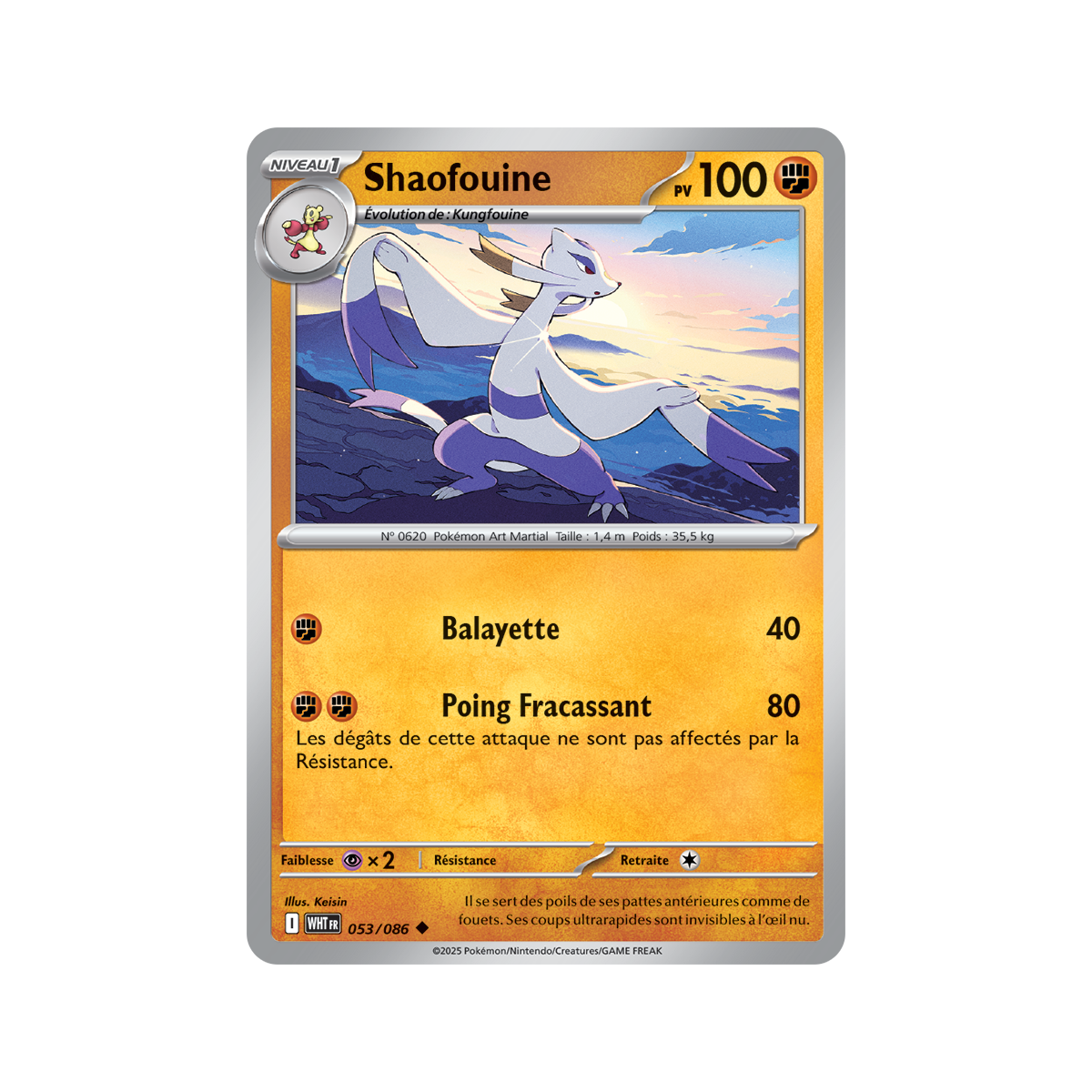 Item Shaofouine - Reverse Pokéball 53/86 - Scarlet and Purple 10.5 White Flame