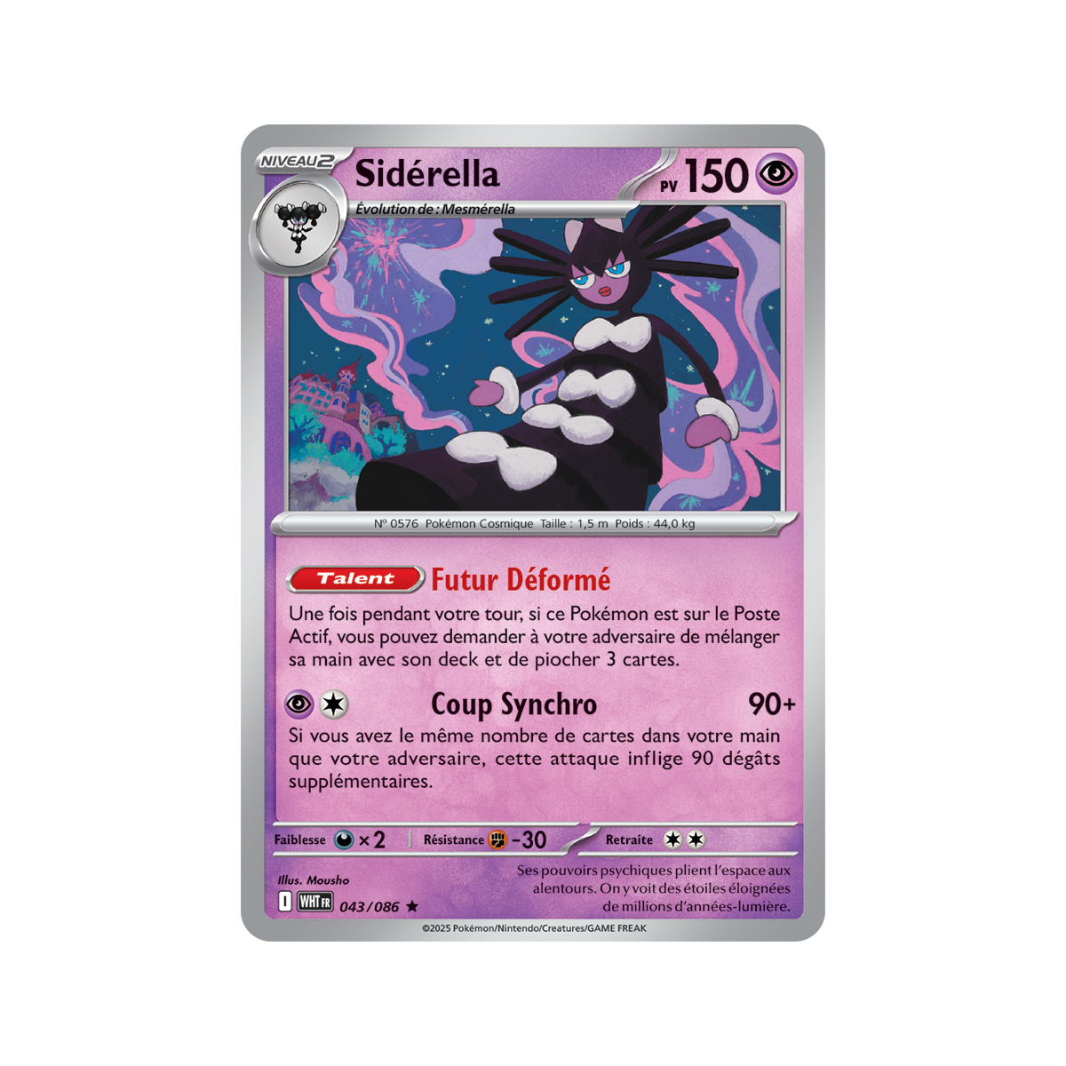 Siderella - Reverse Pokéball 43/86 - Scarlet and Purple 10.5 White Flame
