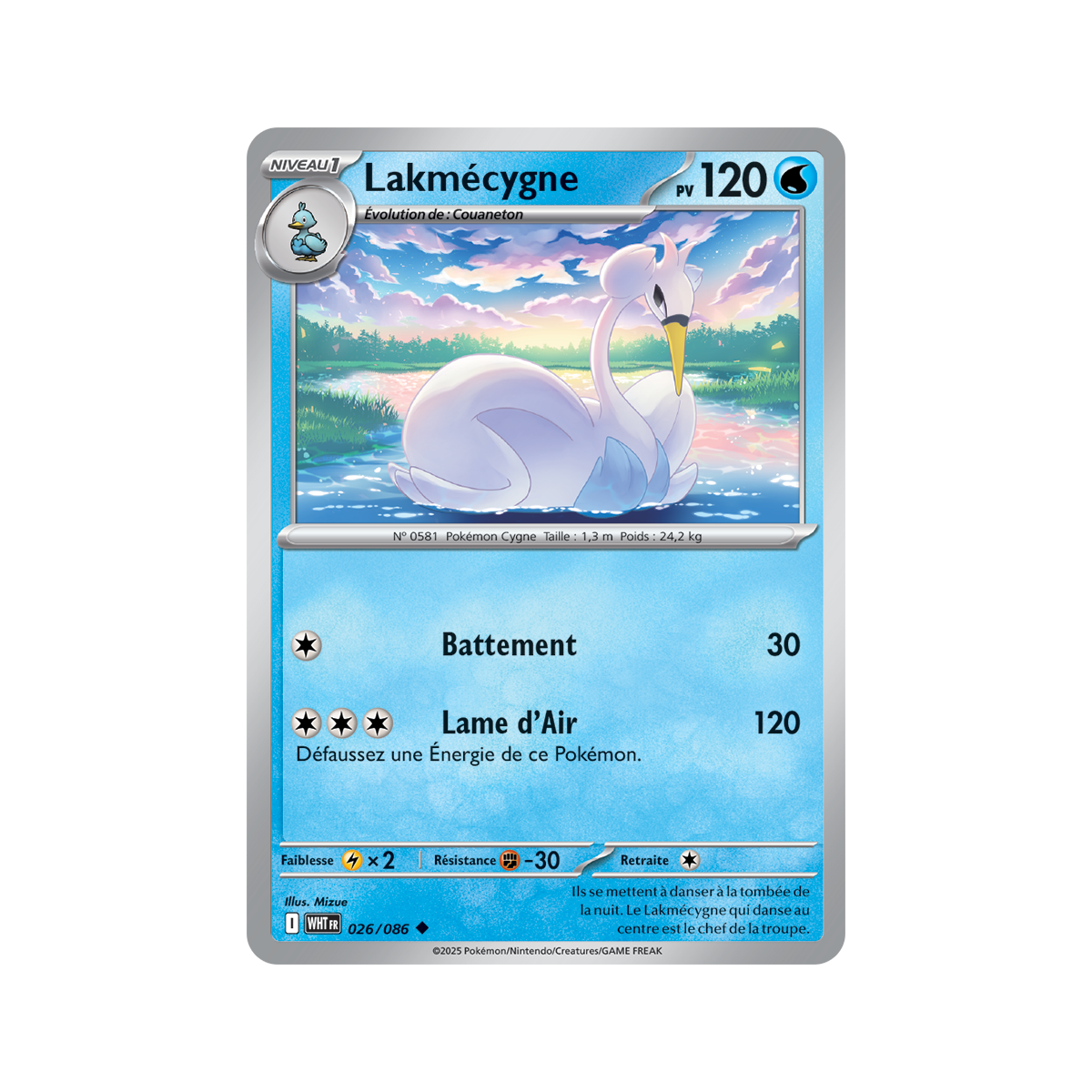 Lakmécygne - Reverse Pokéball 26/86 - Scarlet and Purple 10.5 White Flame