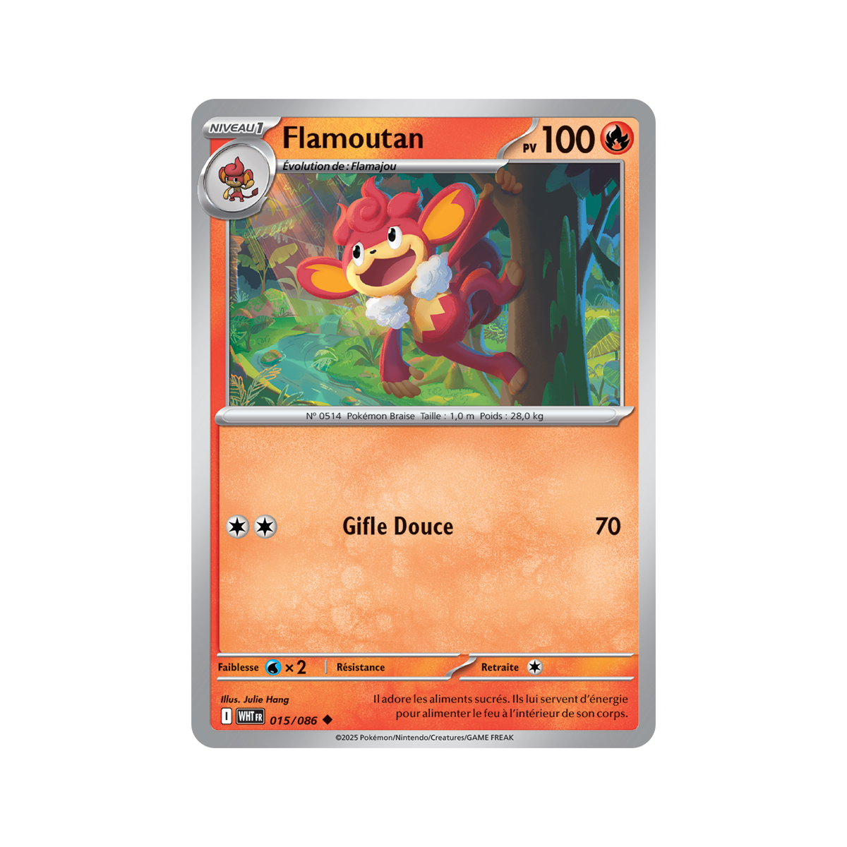 Flamoutan - Reverse Pokéball 15/86 - Scarlet and Purple 10.5 White Flame