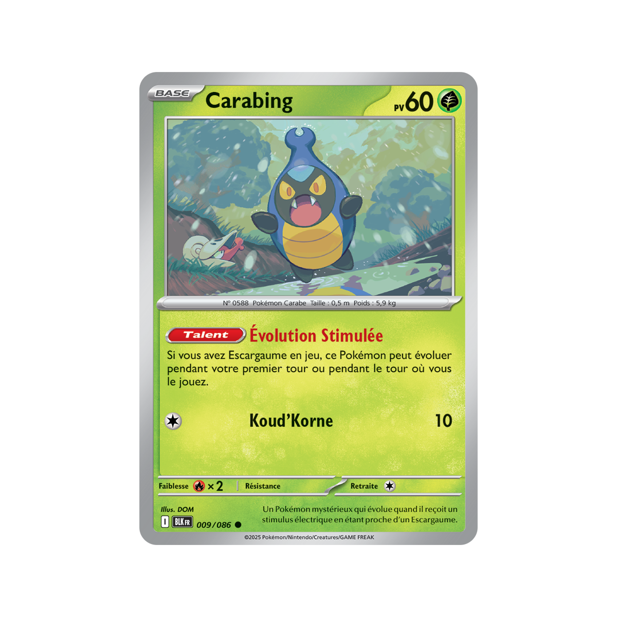 Carabing - Reverse Pokéball 9/86 - Scarlet and Purple 10.5 Black Lightning