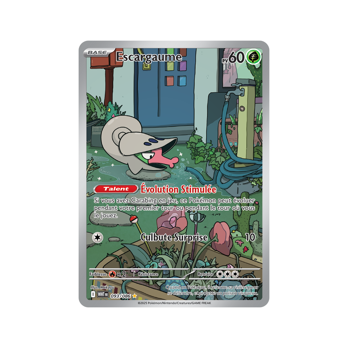 Item Escargaume - Rare Illustration 93/86 - Scarlet and Purple 10.5 White Flame