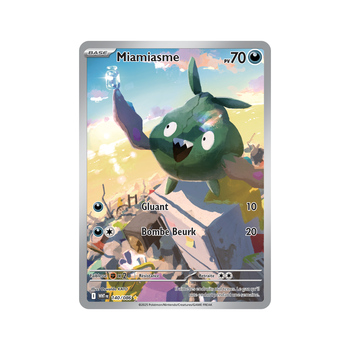 Miamiasme - Rare Illustration 140/86 - Scarlet and Violet 10.5 White Flame