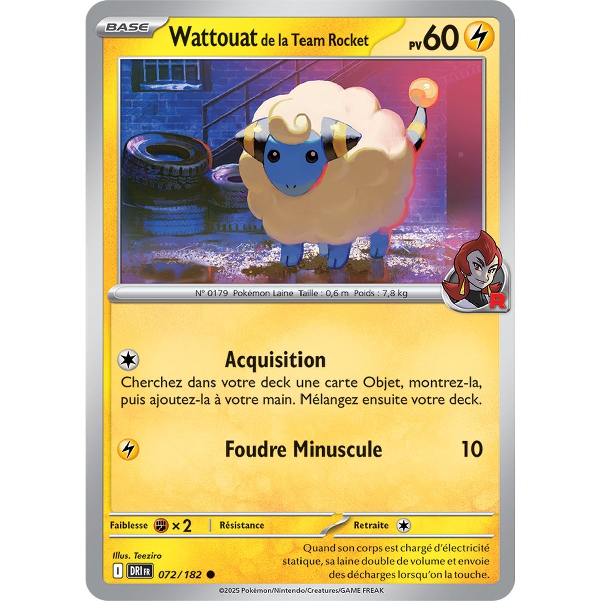 Wattouat of Team Rocket - Common 72/182 - Scarlet and Purple 10 Destined Rivalries