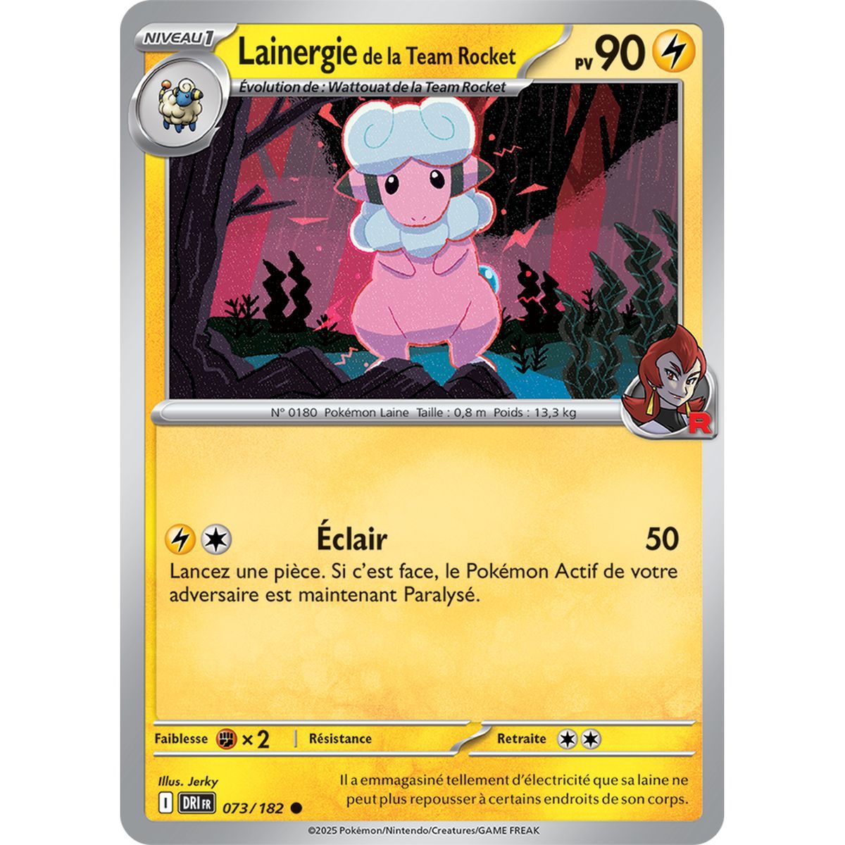 Team Rocket's Lainergie - Reverse 73/182 - Scarlet and Purple 10 Destined Rivalries