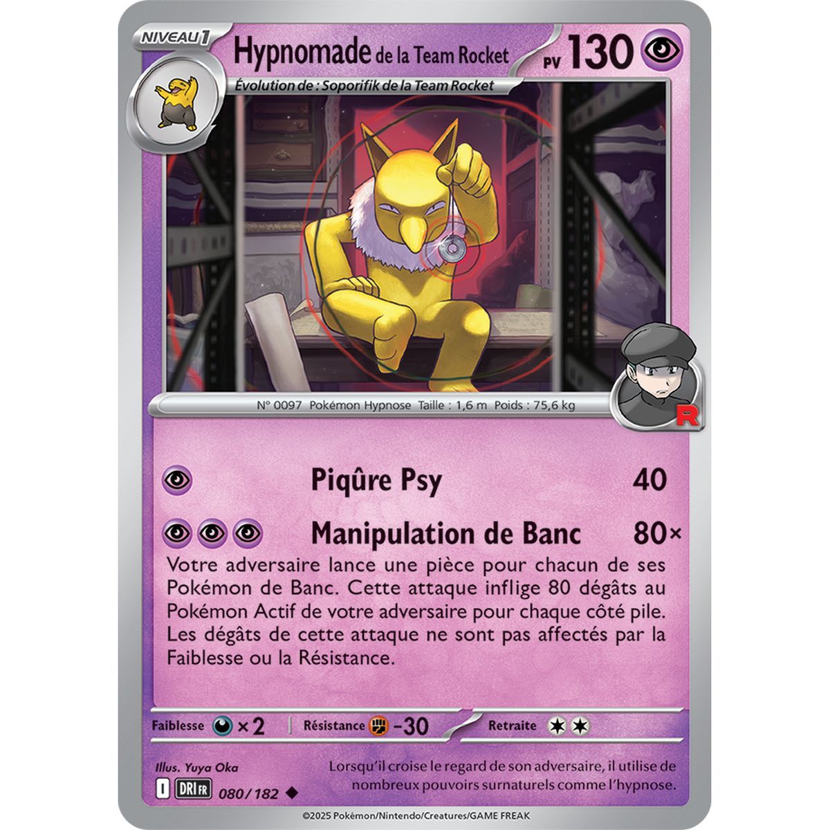 Team Rocket's Hypnomade - Uncommon 80/182 - Scarlet and Purple 10 Destined Rivalries