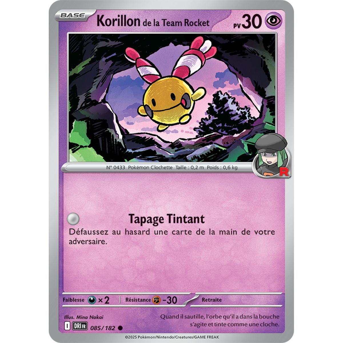 Team Rocket's Korillon - Reverse 85/182 - Scarlet and Purple 10 Destined Rivalries