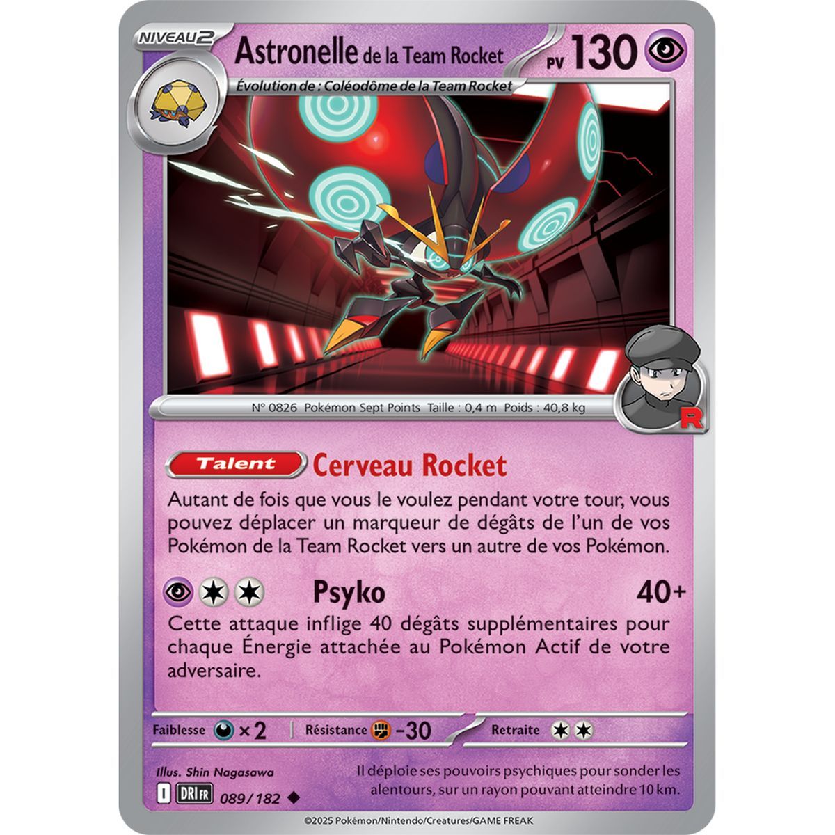 Team Rocket's Astronelle - Uncommon 89/182 - Scarlet and Purple 10 Destined Rivalries