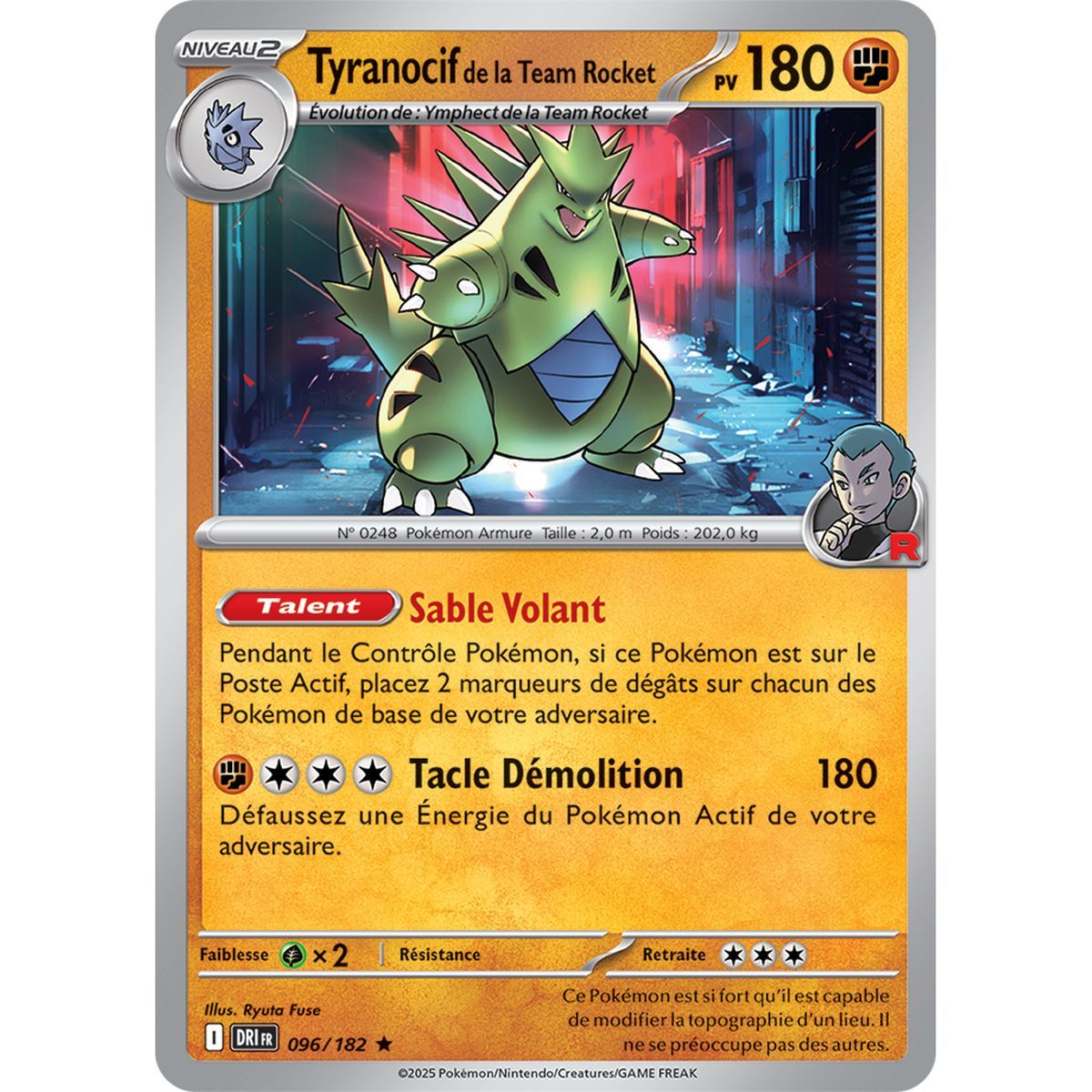Item Team Rocket Tyranitar - Reverse 96/182 - Scarlet and Purple 10 Destined Rivalries