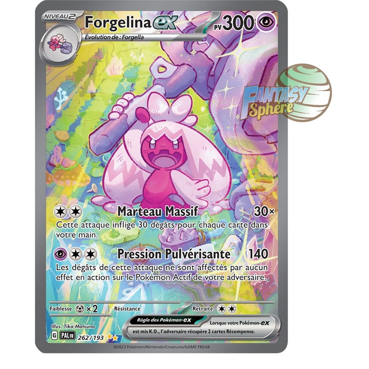 Forgelina EX - Special Illustration Rare 262/193 - Scarlet and Violet Evolution in Paldea