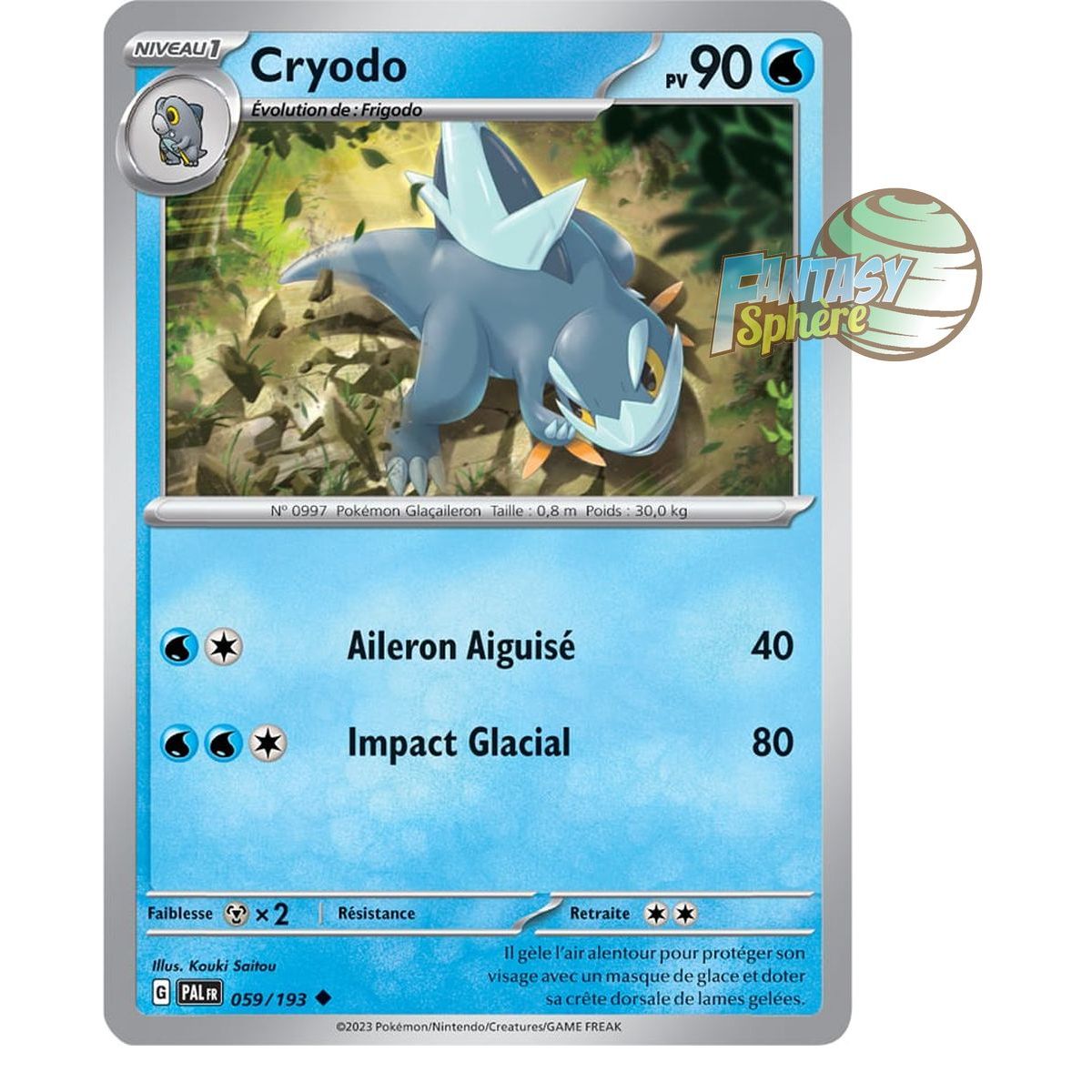 Cryodo - Uncommon 59/193 - Scarlet and Violet Evolution in Paldea