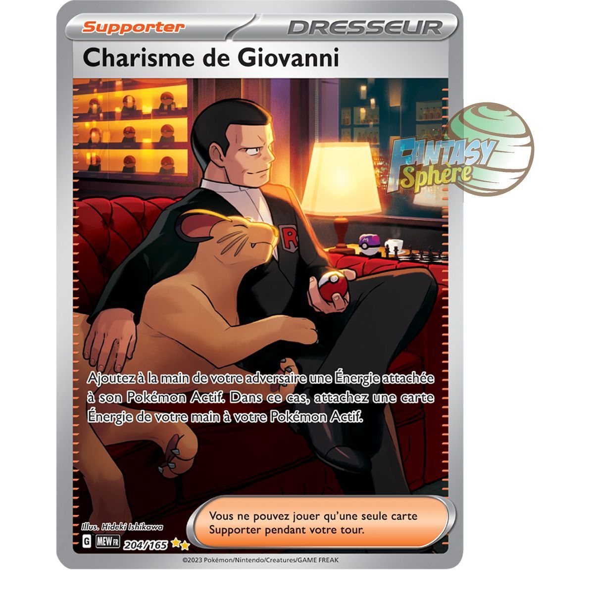 Item Giovanni's Charisma - Special Illustration Rare 204/165 - Scarlet and Violet 151