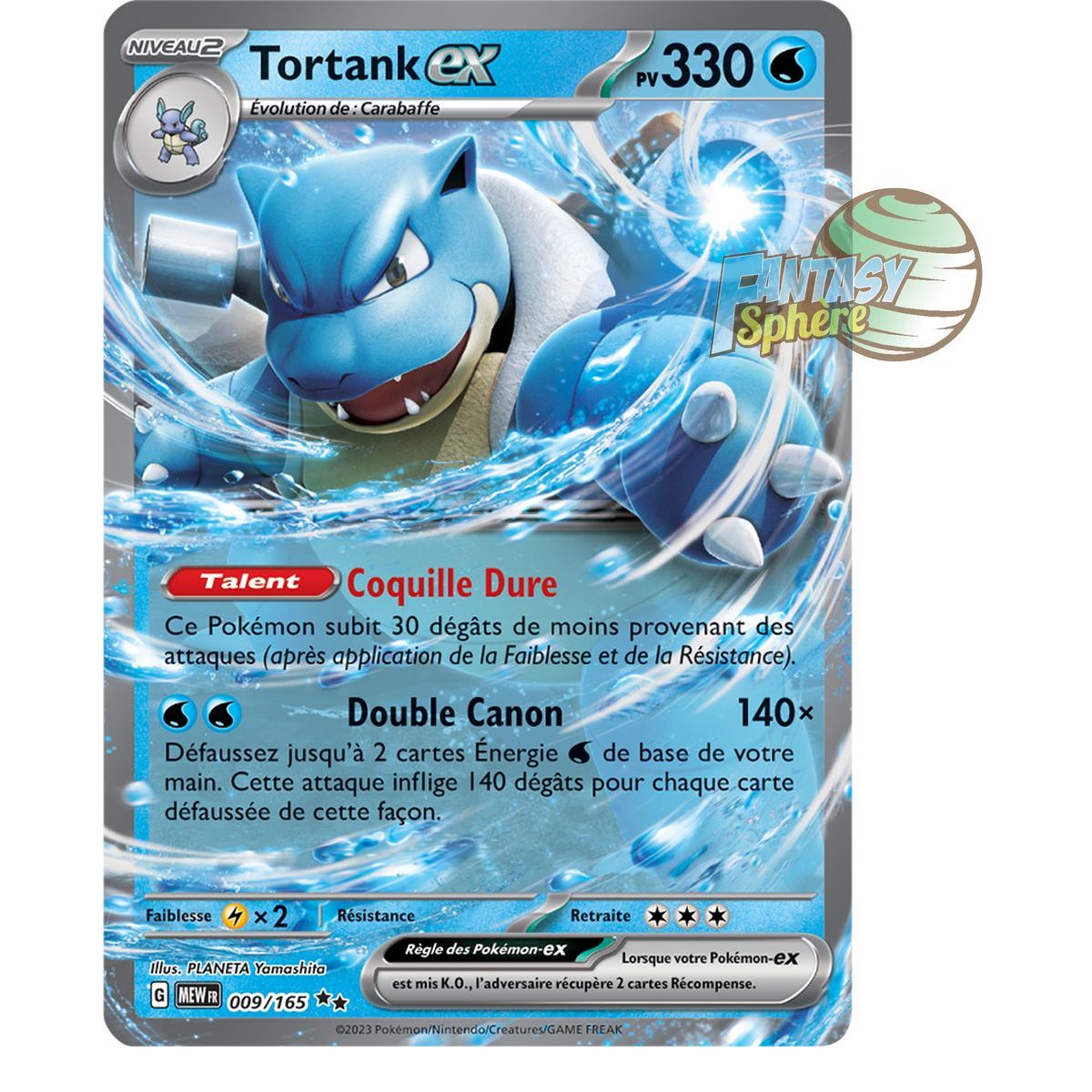 Tortank EX - Double Rare 9/165 - Scarlet and Violet 151