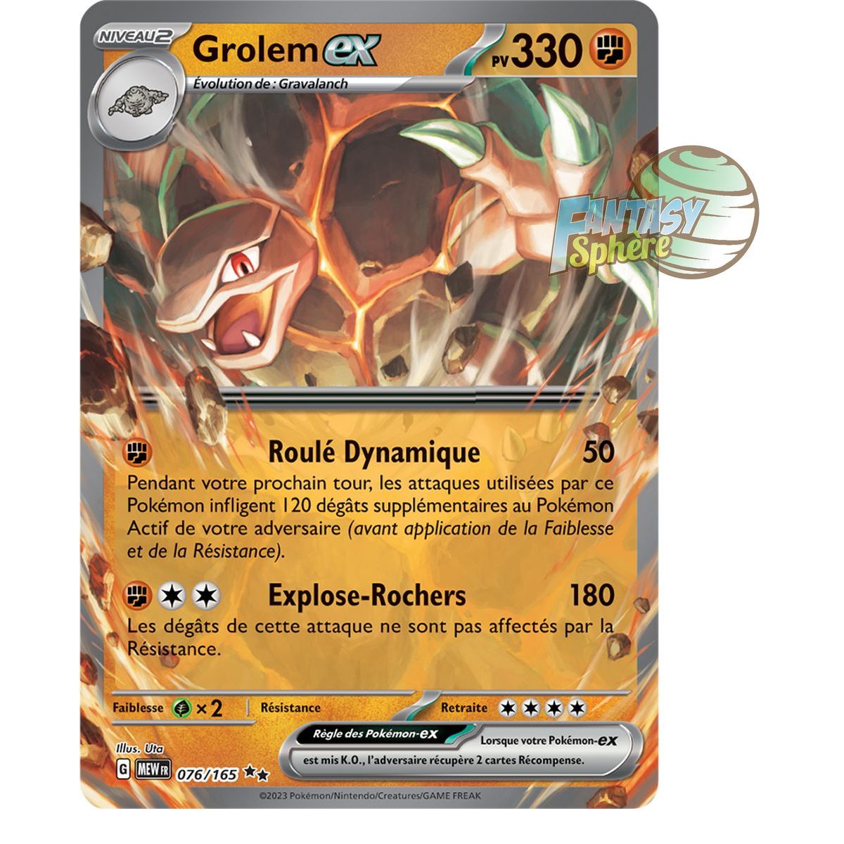 Golem EX - Double Rare 76/165 - Scarlet and Violet 151