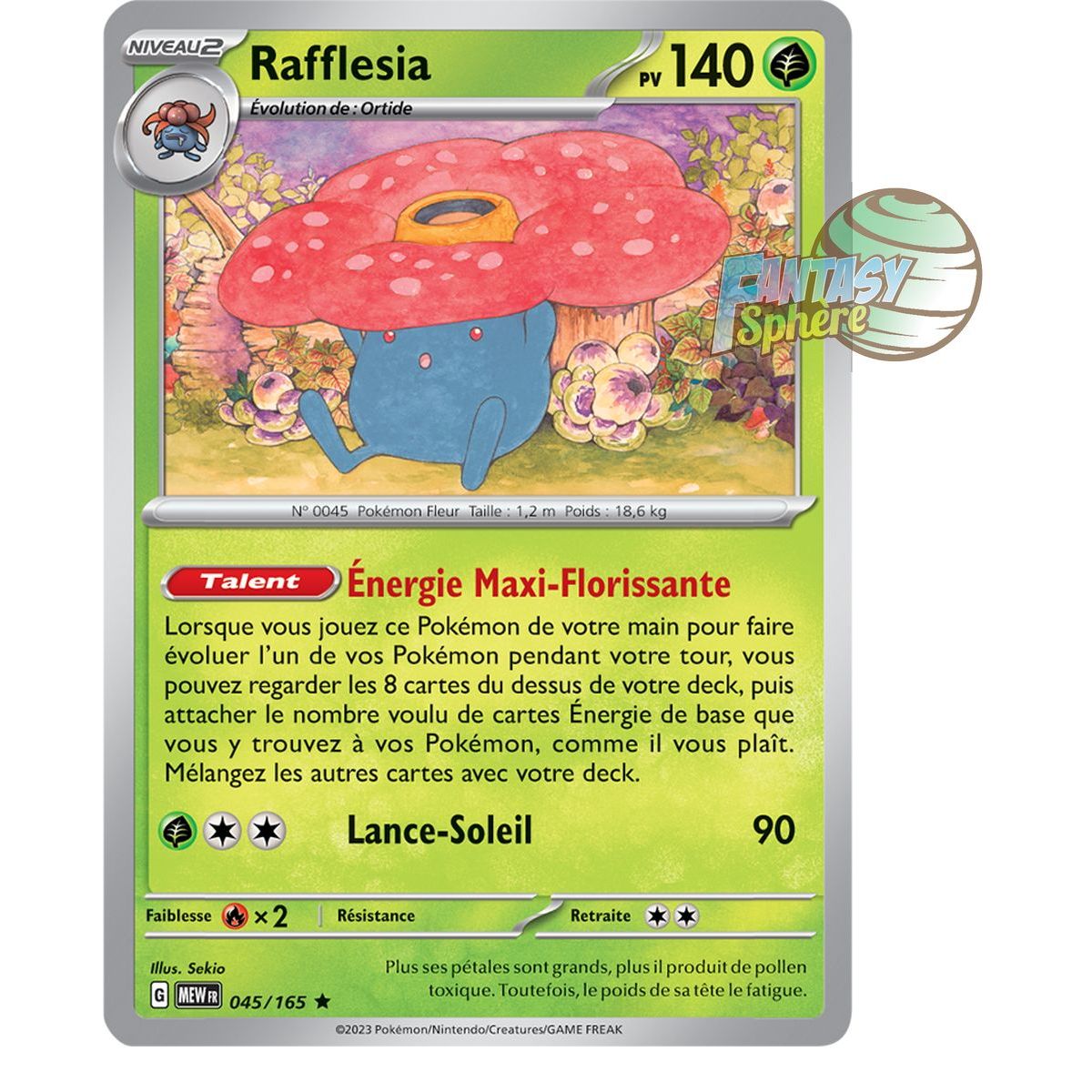 Rafflesia - Holo Rare 45/165 - Scarlet and Violet 151