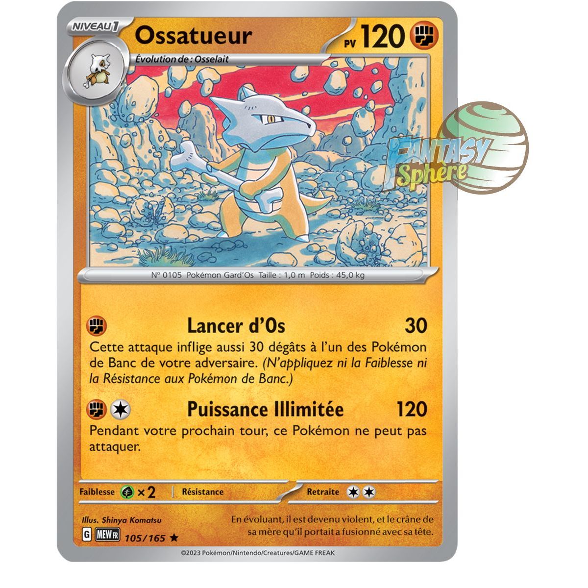 Ossatueur - Holo Rare 105/165 - Scarlet and Purple 151