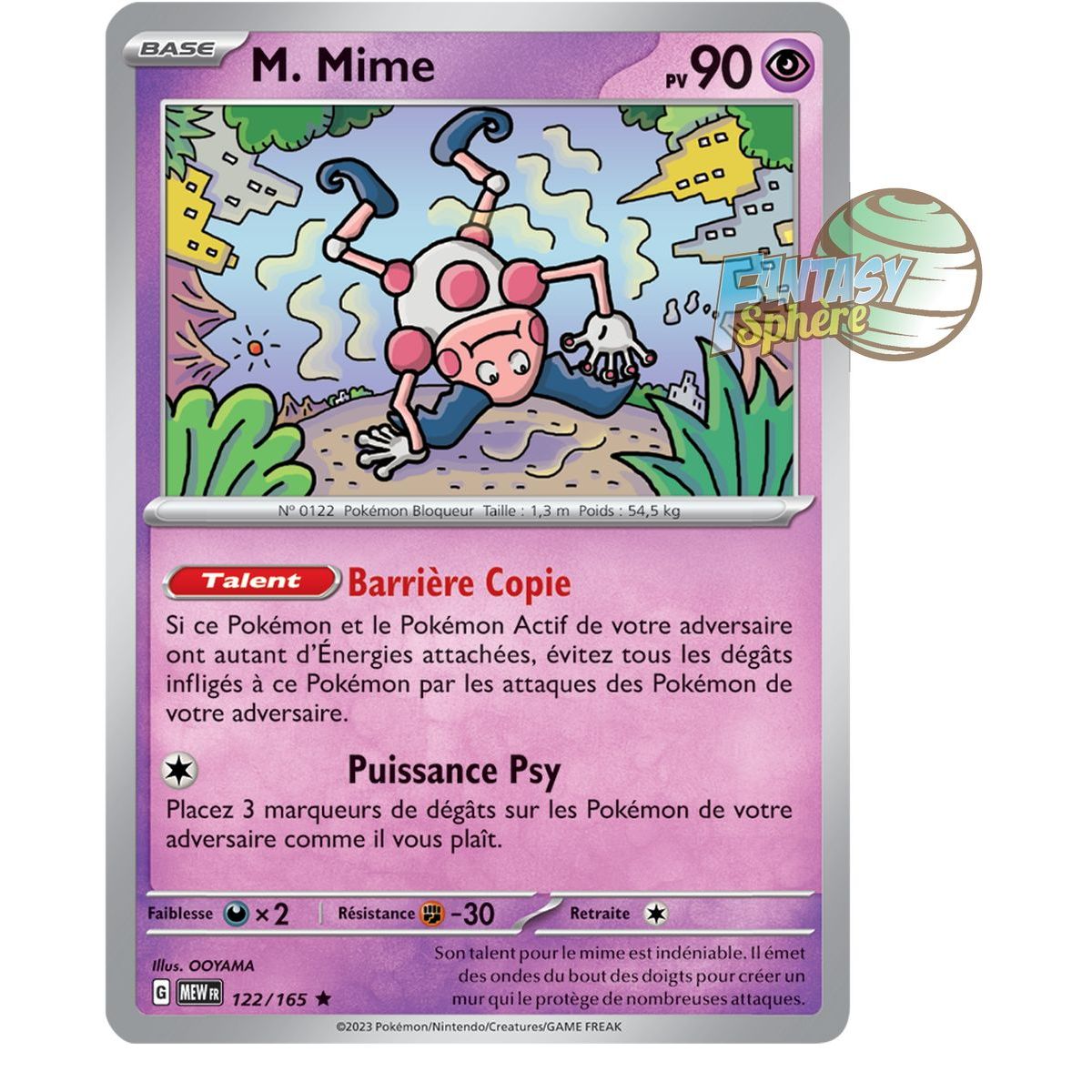 Item Mr. Mime - Holo Rare 122/165 - Scarlet and Purple 151