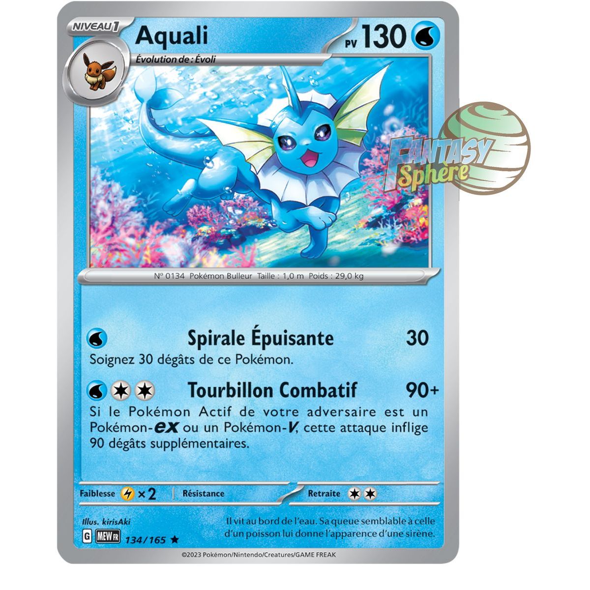 Aquali - Holo Rare 134/165 - Scarlet and Violet 151