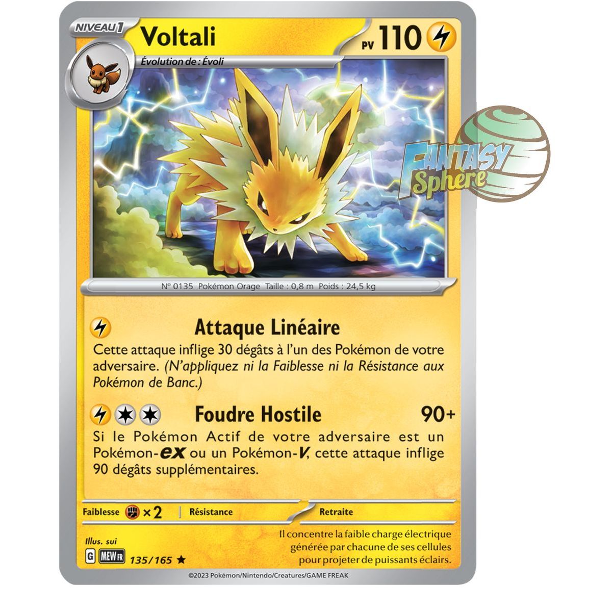 Item Voltali - Holo Rare 135/165 - Scarlet and Violet 151