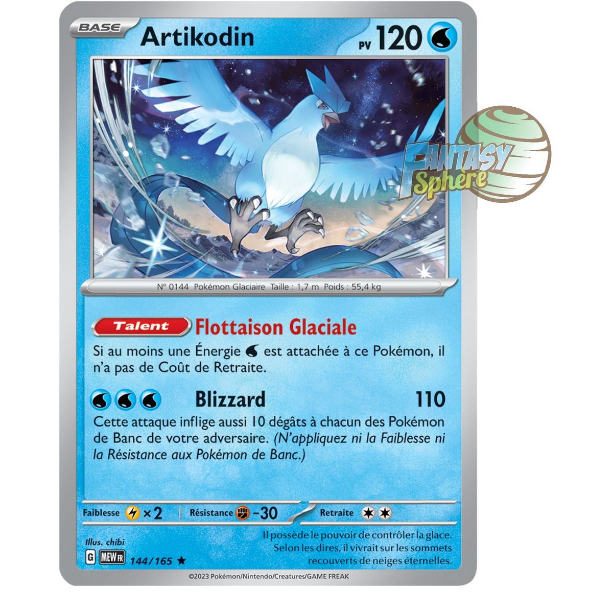 Articuno - Holo Rare 144/165 - Scarlet and Purple 151