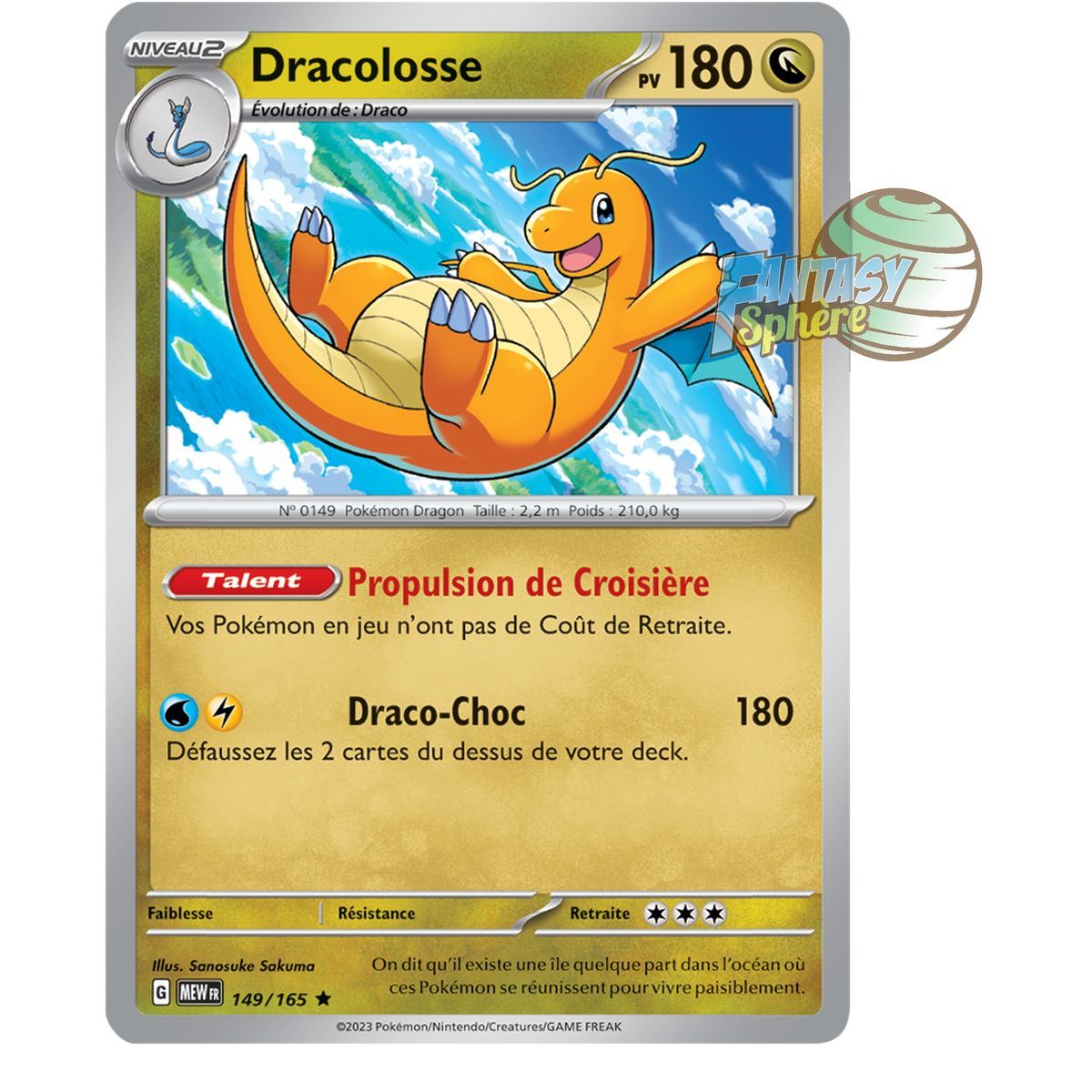 Dragonite - Holo Rare 149/165 - Scarlet and Purple 151