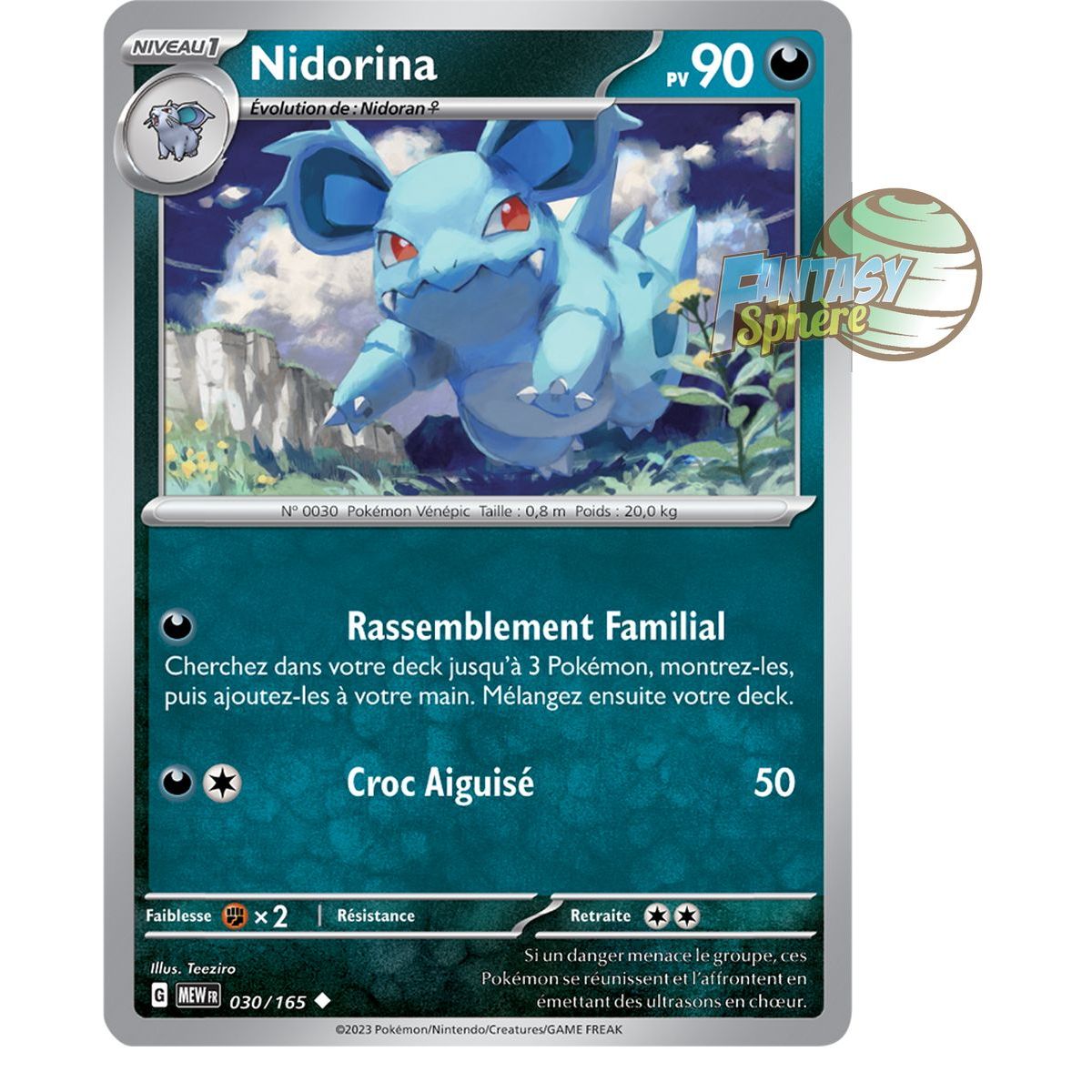 Nidorina - Reverse 30/165 - Scarlet and Violet 151