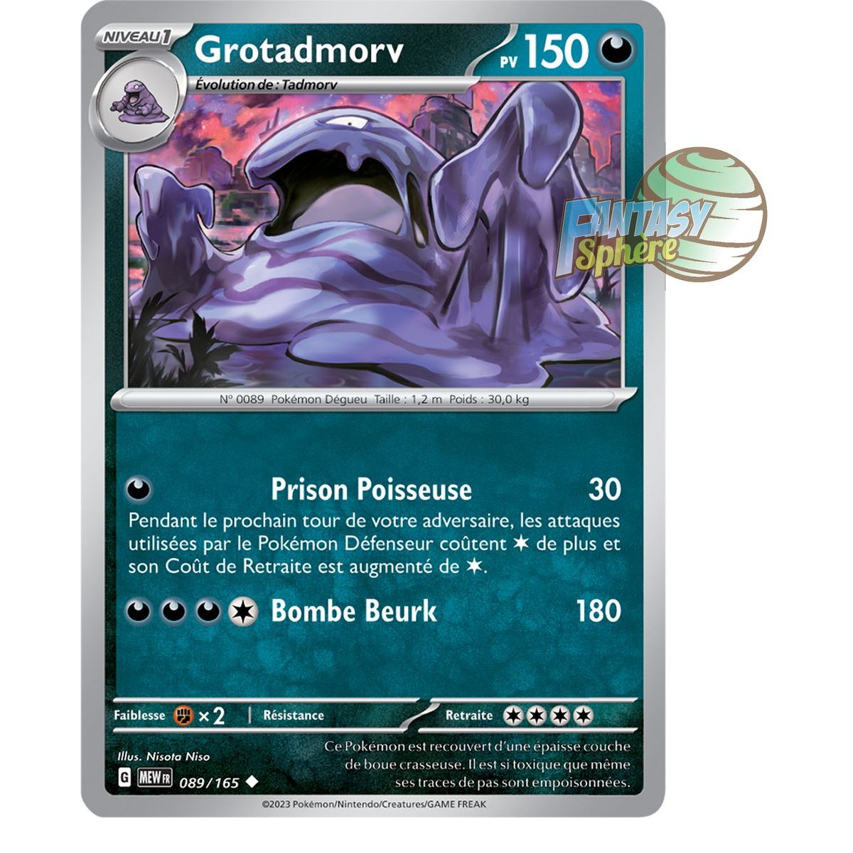 Grotadmorv - Reverse 89/165 - Scarlet and Violet 151