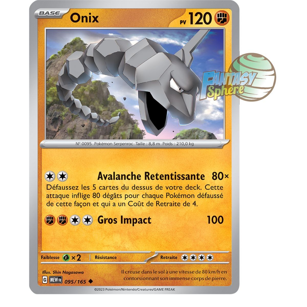 Onix - Reverse 95/165 - Scarlet and Violet 151