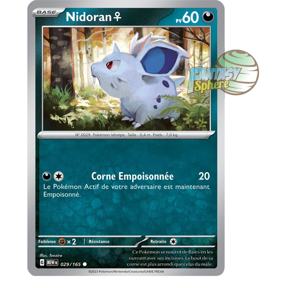 Item Nidoran♀ - Reverse 29/165 - Scarlet and Violet 151