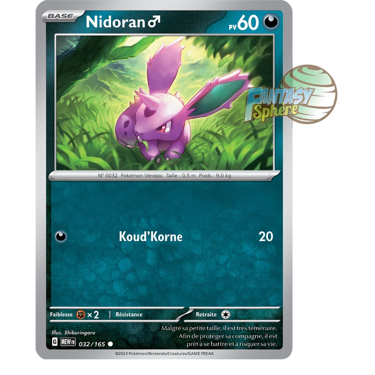 Item Nidoran♂ - Reverse 32/165 - Scarlet and Violet 151