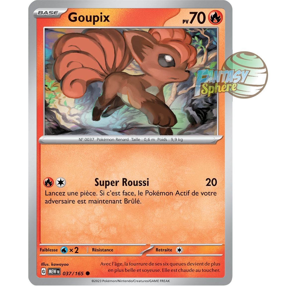 Item Vulpix - Reverse 37/165 - Scarlet and Violet 151