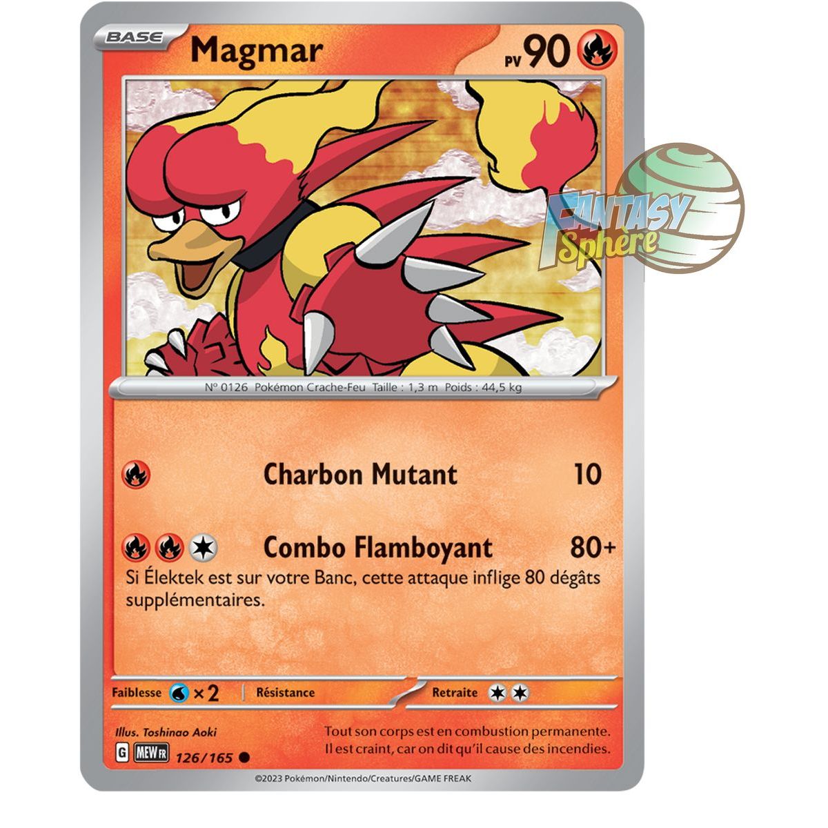 Item Magmar - Reverse 126/165 - Scarlet and Violet 151