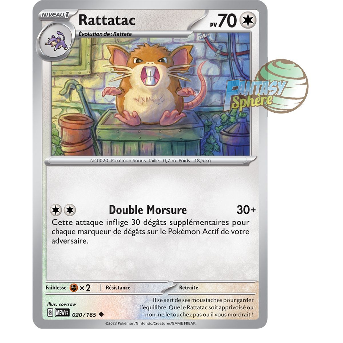 Rattatac - Uncommon 20/165 - Scarlet and Purple 151