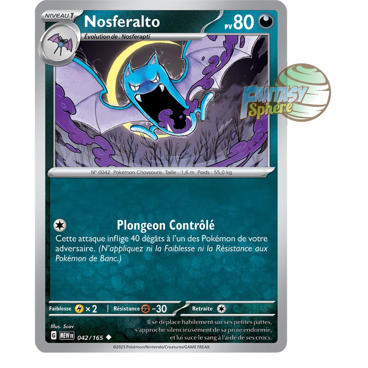 Nosferalto - Uncommon 42/165 - Scarlet and Purple 151