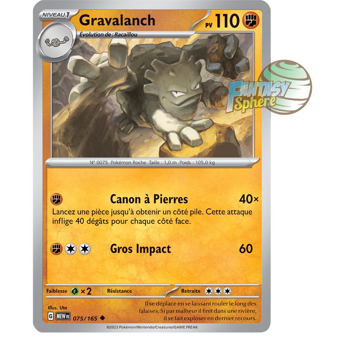 Gravalanch - Uncommon 75/165 - Scarlet and Purple 151