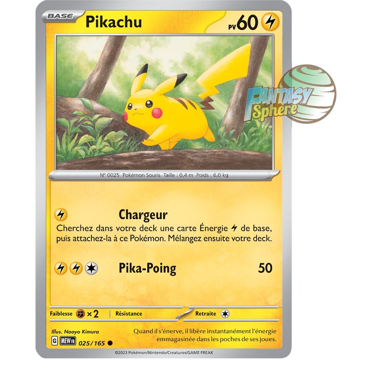 Pikachu - Common 25/165 - Scarlet and Purple 151