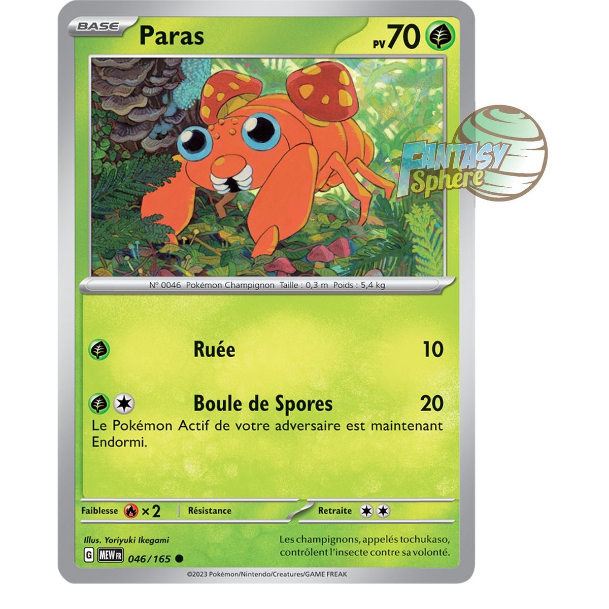 Paras - Common 46/165 - Scarlet and Violet 151