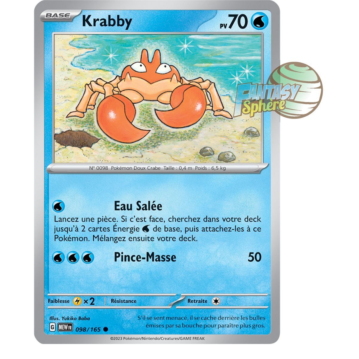 Krabby - Common 98/165 - Scarlet and Purple 151